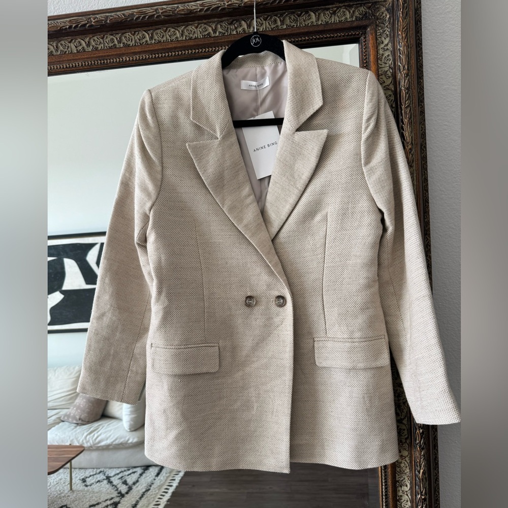 Anine Bing Tweed Blazer